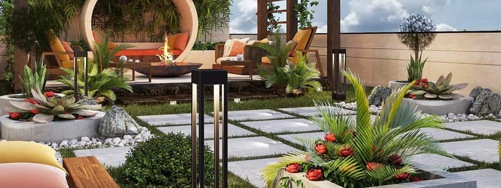 چمن مصنوعی مناسب تراس و روف‌ گاردن با عمر بالا