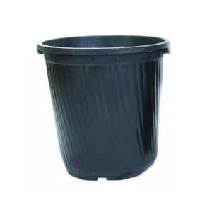 گلدان مشکی سطل نیم زباله